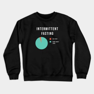 Intermittent fasting pie chart Crewneck Sweatshirt